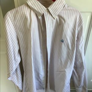 Brooks Brothers Slim Fit Pink and Blue stripes L